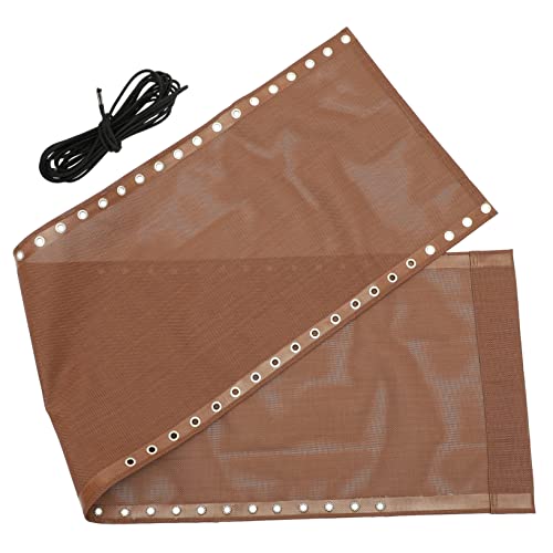 DECOMELODY Balkonstuhl Ersatzbezug Camping Klappstuhl Reparatur Canvas mit Befestigungsbändern Strapazierfähiges Outdoor Liegestuhl Ersatzstoff für Garten Liegestuhl Faltbarer Strandstuhl von DECOMELODY