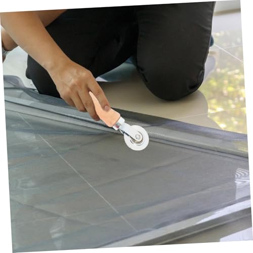 DECOMELODY Bildschirm Rollwerkzeug mit Langlebiges Netzfenster Reparaturset mit Aluminiumlegierung Einroller für Insektenschutz Haken für Einfache Montage und Reparatur von DECOMELODY