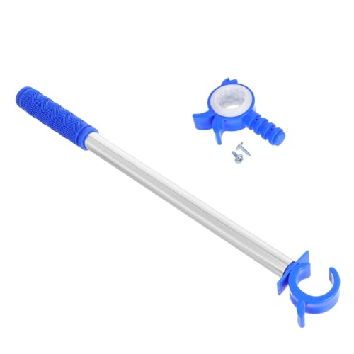 DECOMELODY Blindstab aus Aluminiumlegierung mit Haken Teiliges Kabelloser Fensterrollladenstab Leichtes Zieh und Kippwerkzeug für Schlafzimmer Küche Schule Geeignet für Jalousien und Rollos von DECOMELODY
