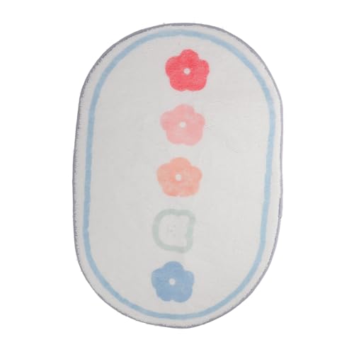 DECOMELODY Cartoon Spielteppich Weicher Kinderzimmer Teppich Mädchenzimmer Dekor Kuschelige Spielmatte für Schlafzimmer Fußmatte Pflegeleicht Maschinenwaschbar von DECOMELODY