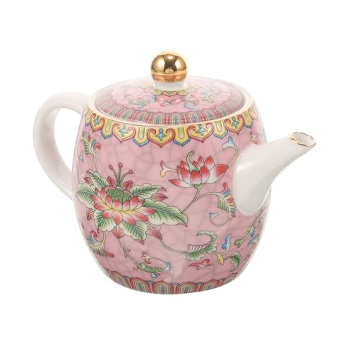 DECOMELODY Chinesischer Keramik Teekessel Stilvolles Design Hitzebeständig Einfache Reinigung für Zuhause Büro Outdoor Tragbarer Türkischer Teekrug für Gongfu Tee und Travel Teaware von DECOMELODY