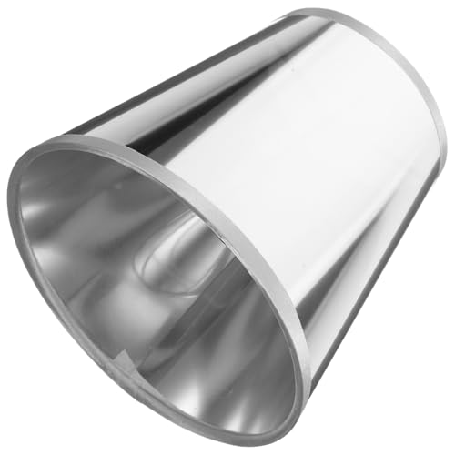DECOMELODY Clip Aufsteck lampenschirm aus Kunststoff für Tischlampe Vintage Design Weiches Licht Einfache Montage Silberfarben Geeignet für Wohnzimmer und Schlafzimmer von DECOMELODY