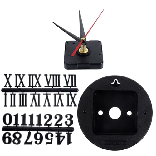 DECOMELODY DIY Wanduhr Mechanismus mit Zahlen Batteriebetriebenes Geräuscharmes Uhrwerk mit Langem und Kurzem Schaft Kunststoff Uhrwerk Ersatz für Wanduhren Reparatur und DIY Bastelprojekte DECOMELODY DIY Wanduhr Mechanismus mit Zahlen Batteriebetriebenes Geräuscharmes Uhrwerk mit Langem und Kurzem Schaft Kunststoff Uhrwerk Ersatz für Wanduhren Reparatur und DIY Bastelprojekte von DECOMELODY