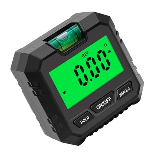 DECOMELODY Digitaler Winkelmesser Digitaler Neigungsmesser mit Magnet Genauigkeit Datenhaltefunktion für Präzise Winkel und Schrägmessung bei und Bauarbeiten von DECOMELODY