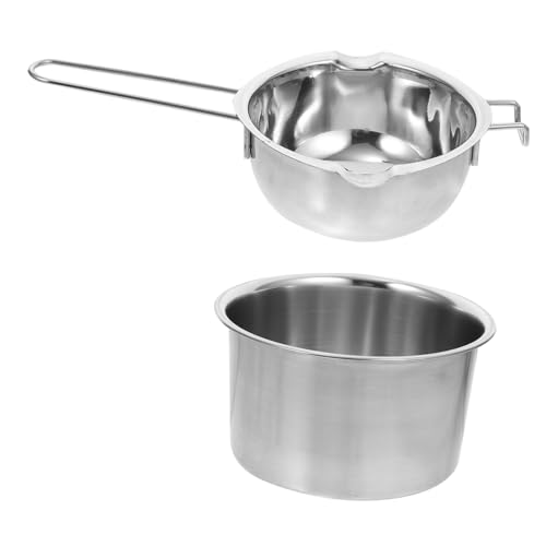 DECOMELODY Doppelkochtopf aus Edelstahl Schmelztopf für Schokolade und Kerzen Hitzebeständig Wasserbad Geeignet Robust und Langlebig für Backen Kochen Küche und Bäckerei DECOMELODY Doppelkochtopf aus Edelstahl Schmelztopf für Schokolade und Kerzen Hitzebeständig Wasserbad Geeignet Robust und Langlebig für Backen Kochen Küche und Bäckerei von DECOMELODY