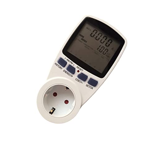 DECOMELODY Doppelter Stromverbrauchsmesser mit Großem LCD Display Misst Frequenz und Leistungsfaktor für Überwachung Des Stromverbrauchs Senkung Energiekosten DECOMELODY Doppelter Stromverbrauchsmesser mit Großem LCD Display Misst Frequenz und Leistungsfaktor für Überwachung Des Stromverbrauchs Senkung Energiekosten von DECOMELODY