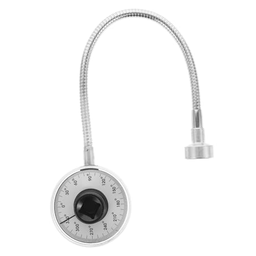 DECOMELODY Drehmomentwinkelmesser mit Flexiblem Cliparm Präziser Zeigerdrehmomentschlüssel winkelmesser für Werkstatt und Kfz reparatur Einfach Ablesbares Anzeigegerät von DECOMELODY