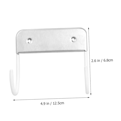 DECOMELODY Edelstahl Bügelbretthalterung Wandmontage Hitzebeständig Platzsparend Starkes Doppelhaken Design Für Y Form Bügelbretter Badezimmer Wohnzimmer Organizer Weiß von DECOMELODY