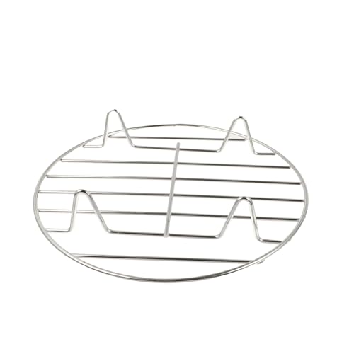 DECOMELODY Edelstahl Dampfgarer Gestell Rund Fußhöhe Mehrzweck Steamer Rack für Gemüse Fleisch Backen Haushalt Küchengerät Langlebig Leicht zu Reinigen für Zuhause Restaurant von DECOMELODY