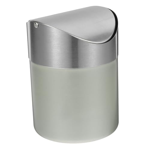 DECOMELODY Edelstahl Desktop Mülleimer mit Deckel Kleiner Rostfreier Abfalleimer für Büro Küche Bad Geruchsdicht Langlebig und Korrosionsbeständig Modernes Design als Haushalts DECOMELODY Edelstahl Desktop Mülleimer mit Deckel Kleiner Rostfreier Abfalleimer für Büro Küche Bad Geruchsdicht Langlebig und Korrosionsbeständig Modernes Design als Haushalts von DECOMELODY