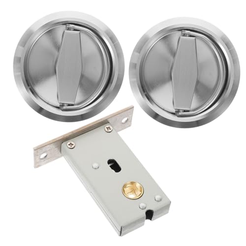 DECOMELODY Edelstahl Door Lock mit Verstecktem Griff Unsichtbares Schiebetürschloss für Schlafzimmer Badezimmer Büro Langlebiges Hardware Schloss Silbernes Doppelseitiges Design DECOMELODY Edelstahl Door Lock mit Verstecktem Griff Unsichtbares Schiebetürschloss für Schlafzimmer Badezimmer Büro Langlebiges Hardware Schloss Silbernes Doppelseitiges Design von DECOMELODY