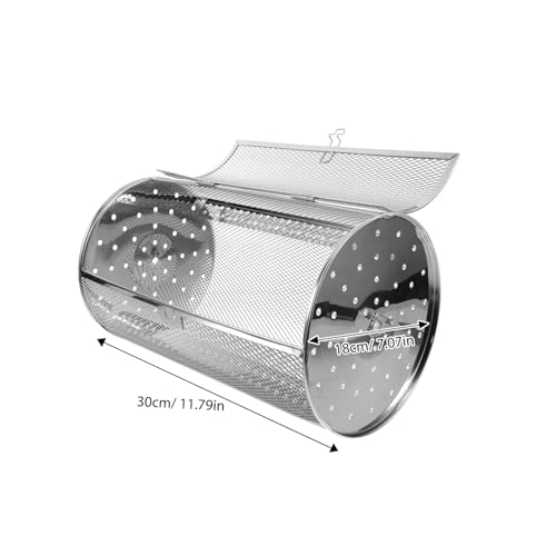 DECOMELODY Edelstahl Drehgrillkorb für Elektrobackofen Rotation Gleichmäßiges Rösten von Nüssen Gemüse und Kastanien Praktisches Back Grillzubehör DECOMELODY Edelstahl Drehgrillkorb für Elektrobackofen Rotation Gleichmäßiges Rösten von Nüssen Gemüse und Kastanien Praktisches Back Grillzubehör von DECOMELODY