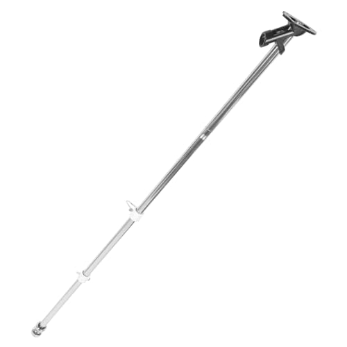 DECOMELODY Edelstahl Fahnenmast mit Stabilem Sockel Drehbarem Garten Flaggenstab Wandhalterung für Balkon und Außenbereich Rostfrei Vielseitig Einsetzbar von DECOMELODY