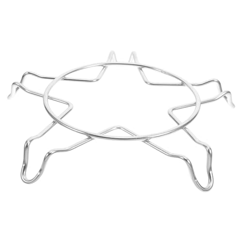 DECOMELODY Edelstahl Gasherd Wok Ring Stabiler Gasbrenner Herdrost Rutschfestes Topfgestell für Milchkocher und Dampfeinsatz Vielseitiges Küchenzubehör für Gasherde von DECOMELODY