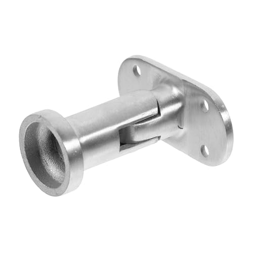 DECOMELODY Edelstahl Handlaufhalterung Treppe Innen Modern Minimalistisch Handlaufstütze Robust Verstellbar Wandmontage Treppengeländer Zubehör Material von DECOMELODY
