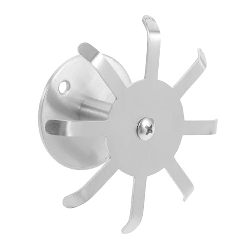 DECOMELODY Edelstahl Küchenutensilienhalter Wandmontage Drehbar Haken Platzsparend Multifunktional für Schrank Aufhänger Geschirrtücher Tassen Löffel Organizer Langlebig Rostfrei von DECOMELODY