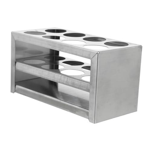 DECOMELODY Edelstahl Testrohrhalter Robust Leicht Labor Reagenzglasständer Zentrifugenröhrchen Organizer Für Wissenschaftliche Experimente und Aufbewahrung von Kleinteilen DECOMELODY Edelstahl Testrohrhalter Robust Leicht Labor Reagenzglasständer Zentrifugenröhrchen Organizer Für Wissenschaftliche Experimente und Aufbewahrung von Kleinteilen von DECOMELODY