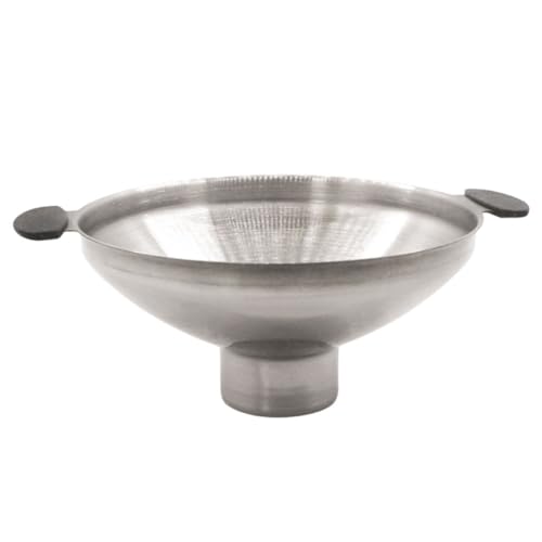 DECOMELODY Edelstahl Trichter mit Griffen Breiter Mund für Einmachgläser Küchenhelfer zum Öl Gewürzfüllen Ergonomisch Leicht und Stabil für Einmachvorgänge und Küchenanwendungen von DECOMELODY