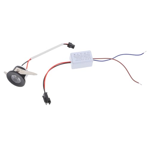DECOMELODY Einbaustrahler LED Mini Schwarz für Vitrinen Warmweiß Energieeffiziente Deckenlampe für Schmuck und Ausstellungsbeleuchtung von DECOMELODY