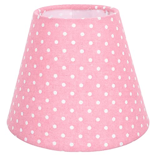DECOMELODY Einfacher Polka Dot Lampenschirm Stoff Geeignet für Tisch Steh und Nachttischlampen Leicht zu Installieren Stabil und Langlebig von DECOMELODY