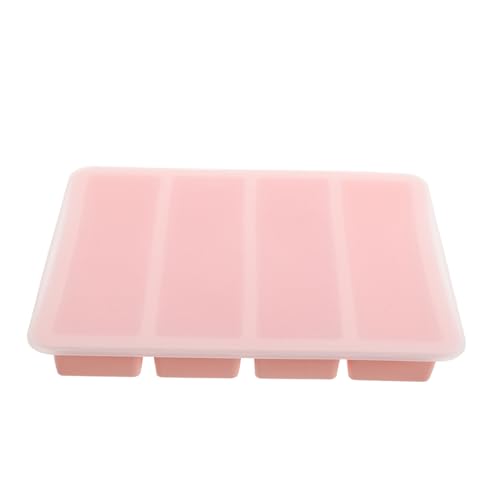 DECOMELODY Eiswürfelform mit Deckel Kleine Flexible Eiswürfelschale Einfach zu Lösen Gefriergeeignet Bpa Frei für Cocktails Getränke und Vielseitige Verwendung von DECOMELODY