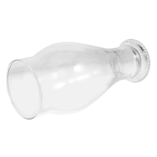 DECOMELODY Ersatz Lampenschirm für Öllampe Transparentes Lampenglas Retro Design Durchmesser Dekorative Leuchte für Wand und Tischlampen von DECOMELODY