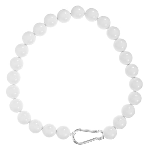 DECOMELODY Fahnenmast Zubehör Edelstahl PVC Flaggenkettenring Wetterfest Robust Langlebig mit Weißen Perlen für Sicheren Halt bei Wind Einfache Befestigung Vielseitig Einsetzbar DECOMELODY Fahnenmast Zubehör Edelstahl PVC Flaggenkettenring Wetterfest Robust Langlebig mit Weißen Perlen für Sicheren Halt bei Wind Einfache Befestigung Vielseitig Einsetzbar von DECOMELODY