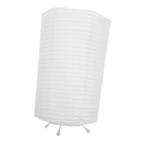 DECOMELODY Faltbare Papierlaterne Tischlampe Papierlampenschirm Dekorative Nachtlicht Leicht Tragbar Für Schlafzimmer Büro Und Party Deko Ohne Batterie Höhe von DECOMELODY