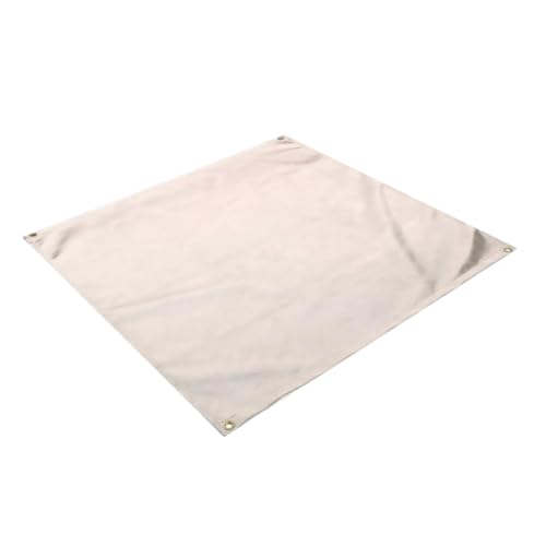 DECOMELODY Feuerfeste Grillmatte aus Hitzebeständigem Fiberglas rutschfeste Barbecue Bodenschutzmatte für Gasgrill Outdoor BBQ Feuerlöschdecke mit Festem Randverschluss für Camping und von DECOMELODY