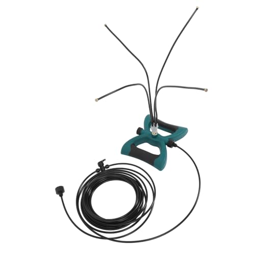DECOMELODY Freistehendes Outdoor Sprühkühlsystem mit Robustem Sockel Kompatibel mit US Gartenschläuchen Staubunterdrückend für Terrasse Garten und Patio Effiziente Kühlung an Heißen Tagen von DECOMELODY