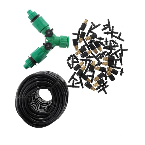 DECOMELODY Garten Bewässerungssystem mit Doppel Ausgang Nebeldüse Kupfer Sprinklerkopf Fein Zerstäubendes Tropf Bewässerungskit für Effiziente Pflanzenpflege Einfache Installation DECOMELODY Garten Bewässerungssystem mit Doppel Ausgang Nebeldüse Kupfer Sprinklerkopf Fein Zerstäubendes Tropf Bewässerungskit für Effiziente Pflanzenpflege Einfache Installation von DECOMELODY