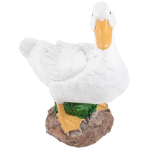 DECOMELODY Gartenfigur Realistische Entenstatue Harz Dekoratives Ornament für Teich und Garten Langlebig und Wetterbeständig für Gartendekoration und Geschenkideen von DECOMELODY