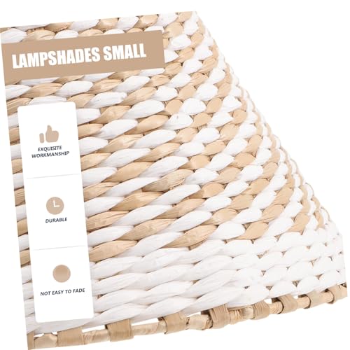 DECOMELODY Geflochtener Papier lampenschirm Tisch Stehlampe Abdeckung Leicht Stabil Lichtstreuend Rustikaler Dekorativer Lampenschirm für Wohn Schlafzimmer DECOMELODY Geflochtener Papier lampenschirm Tisch Stehlampe Abdeckung Leicht Stabil Lichtstreuend Rustikaler Dekorativer Lampenschirm für Wohn Schlafzimmer von DECOMELODY
