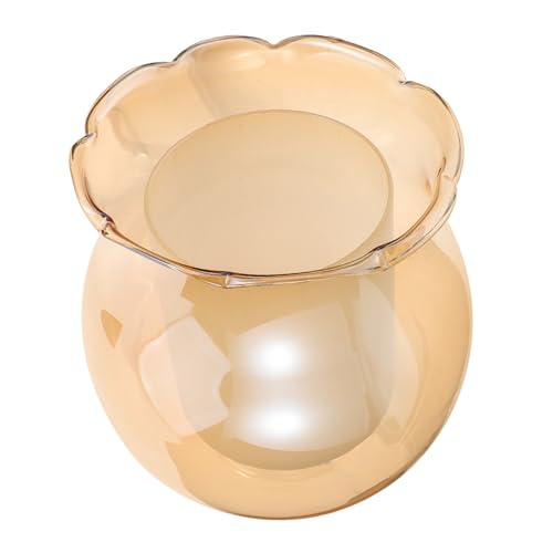 DECOMELODY Glas Lampenschirm Wandlampe Ersatz Lampenschirm aus Robustem Glas Dekorativer Doppelglasschirm in Bernstein Transparent für Pendelleuchte und Tischlampe Einfache Montage Weiches von DECOMELODY