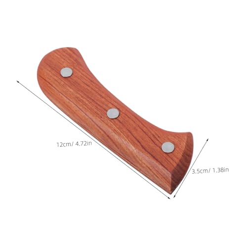 DECOMELODY Griff Aus Messerersatzgriff Holzgriff Zur Reparatur Holzküchengriff Küchenmessergriff Aus Holz Griff Für Küchenmesser Messerholzreparatur Messerholzzubehör Braun Hölzern von DECOMELODY