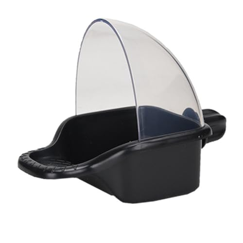 DECOMELODY Große Papageiensichere Futterbox und Vogelbadewanne aus Umweltfreundlichem Kunststoff Auslaufsicher Multifunktional für Baden und Füttern von Wellensittichen und Papageien von DECOMELODY