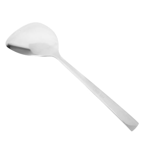 DECOMELODY Großer Edelstahl Reislöffel Servierlöffel mit Dreieck Form Komfortabler Griff für Buffets und Familienmahlzeiten Robuster Küchenlöffel Einfach zu Reinigen DECOMELODY Großer Edelstahl Reislöffel Servierlöffel mit Dreieck Form Komfortabler Griff für Buffets und Familienmahlzeiten Robuster Küchenlöffel Einfach zu Reinigen von DECOMELODY