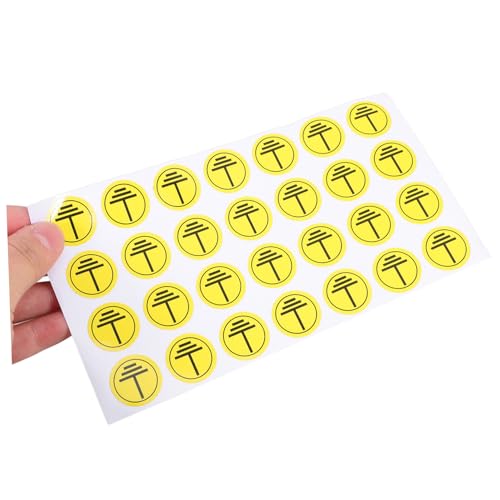DECOMELODY Grounding Safety Decals Rund Elektrische Box Warnaufkleber Elektrogeräte Warnschild Selbstklebend Kabelkennzeichnung Warnmarkierung für Elektrische von DECOMELODY