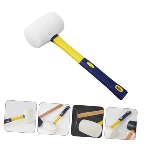 DECOMELODY Gummihammer mit Fasergriff Elastischer Schonhammer für Bodenbeläge und Fliesen Stoßdämpfend Robust und Komfortabel für Heimwerker und DECOMELODY Gummihammer mit Fasergriff Elastischer Schonhammer für Bodenbeläge und Fliesen Stoßdämpfend Robust und Komfortabel für Heimwerker und von DECOMELODY