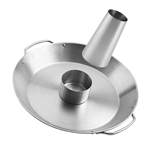 DECOMELODY Hähnchenbräter mit Griff Hitzebeständiges Grillrost für Gegrilltes Hähnchen Leicht zu Reinigen BBQ Zubehör für Holzkohlegrill und Ofen Sicherer Griff Rostfrei Silberfarben DECOMELODY Hähnchenbräter mit Griff Hitzebeständiges Grillrost für Gegrilltes Hähnchen Leicht zu Reinigen BBQ Zubehör für Holzkohlegrill und Ofen Sicherer Griff Rostfrei Silberfarben von DECOMELODY