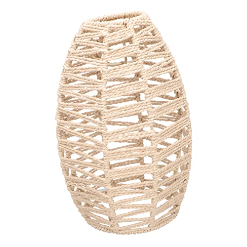 DECOMELODY Hängelampe Rattan Lampenschirm Einfache DIY Lampe für Wohnzimmer Restaurant Kreative Raumgestaltung Langlebig Elegant Natürliches von DECOMELODY