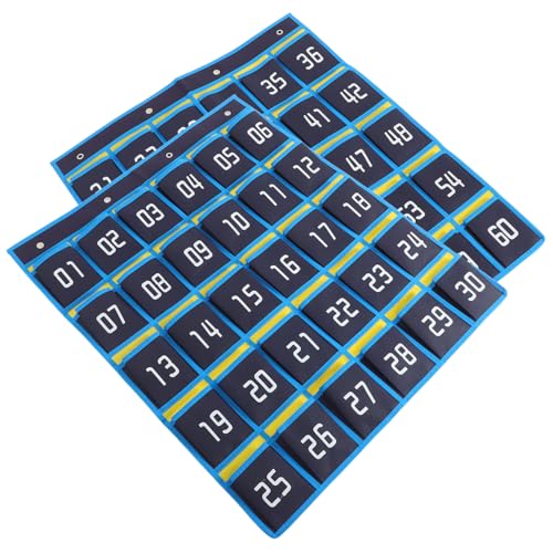 DECOMELODY Hängende Tür Aufbewahrungstasche mit Nummerierten Fächern Praktische Handy und Kleinteile Organizer Leicht zu Installieren Kompakt und Übersichtlich für Klassenzimmer und Zuhause von DECOMELODY