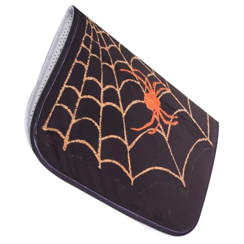DECOMELODY Halloween Türmatte mit Spinnennetz Muster Rutschfester Badematte Langlebig und Pflegeleicht Gruselige Halloween Deko für Bad Küche und Eingangsbereich DECOMELODY Halloween Türmatte mit Spinnennetz Muster Rutschfester Badematte Langlebig und Pflegeleicht Gruselige Halloween Deko für Bad Küche und Eingangsbereich von DECOMELODY