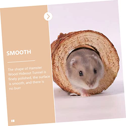 DECOMELODY Hamster Holz Tunnel aus Naturholz Langlebiges Kleintier für Meerschweinchen und Hamster als Versteck und Trainingsspielzeug für Käfig Zubehör DECOMELODY Hamster Holz Tunnel aus Naturholz Langlebiges Kleintier für Meerschweinchen und Hamster als Versteck und Trainingsspielzeug für Käfig Zubehör von DECOMELODY