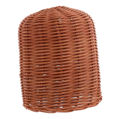 DECOMELODY Handgefertigte Rattan Gaskartuschen schutzhülle Stoß Fallfest Outdoor Camping Gasflaschen Schutz Einfache Befestigung Wetterbeständig für Picknick und Kochgeschirr von DECOMELODY