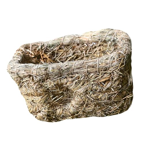 DECOMELODY Handgefertigtes Langlebiges Zweifaches Haustiernest aus Natürlichem Stroh Kleines Haustierhaus für Kaninchen Meerschweinchen Katzen Gemütliches Schlafhaus für Drinnen Platzsparend DECOMELODY Handgefertigtes Langlebiges Zweifaches Haustiernest aus Natürlichem Stroh Kleines Haustierhaus für Kaninchen Meerschweinchen Katzen Gemütliches Schlafhaus für Drinnen Platzsparend von DECOMELODY