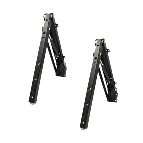 DECOMELODY Hidden Faltbare Hockerbeschläge mit Hydraulischem Dämpfer Geräuschloser Schließmechanismus Platzsparend für Wand Verandahocker Ersatzteile für Schuhwechselhocker von DECOMELODY