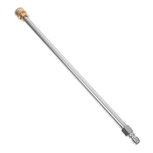 DECOMELODY Hochdruckreiniger Verlängerungsstab Edelstahl Schnellkupplung Druckwasserstab für Fahrzeugreinigung Gerader Sprühstab für Schwer Erreichbare Stellen Langlebiges Metall Zubehör von DECOMELODY