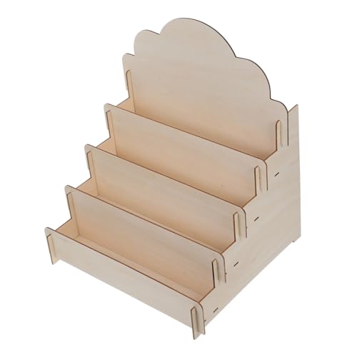 DECOMELODY Hölzerner Präsentationsständer mit Eleganter Kartenhalter für Grußkarten Postkarten und Poster Platzsparendes Multi fach display für Verkäufer und Schreibtisch Robust und Stilvoll von DECOMELODY