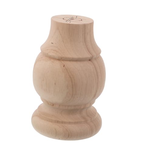 DECOMELODY Holzfuß Möbelersatzteil Geschnitzte Tischbeine aus Massivem Holz Stabile Sofabeine für Schrank Kommode Tv Möbel Schreibtisch Vielseitig Einsetzbar Elegantes Design Verbesserte von DECOMELODY